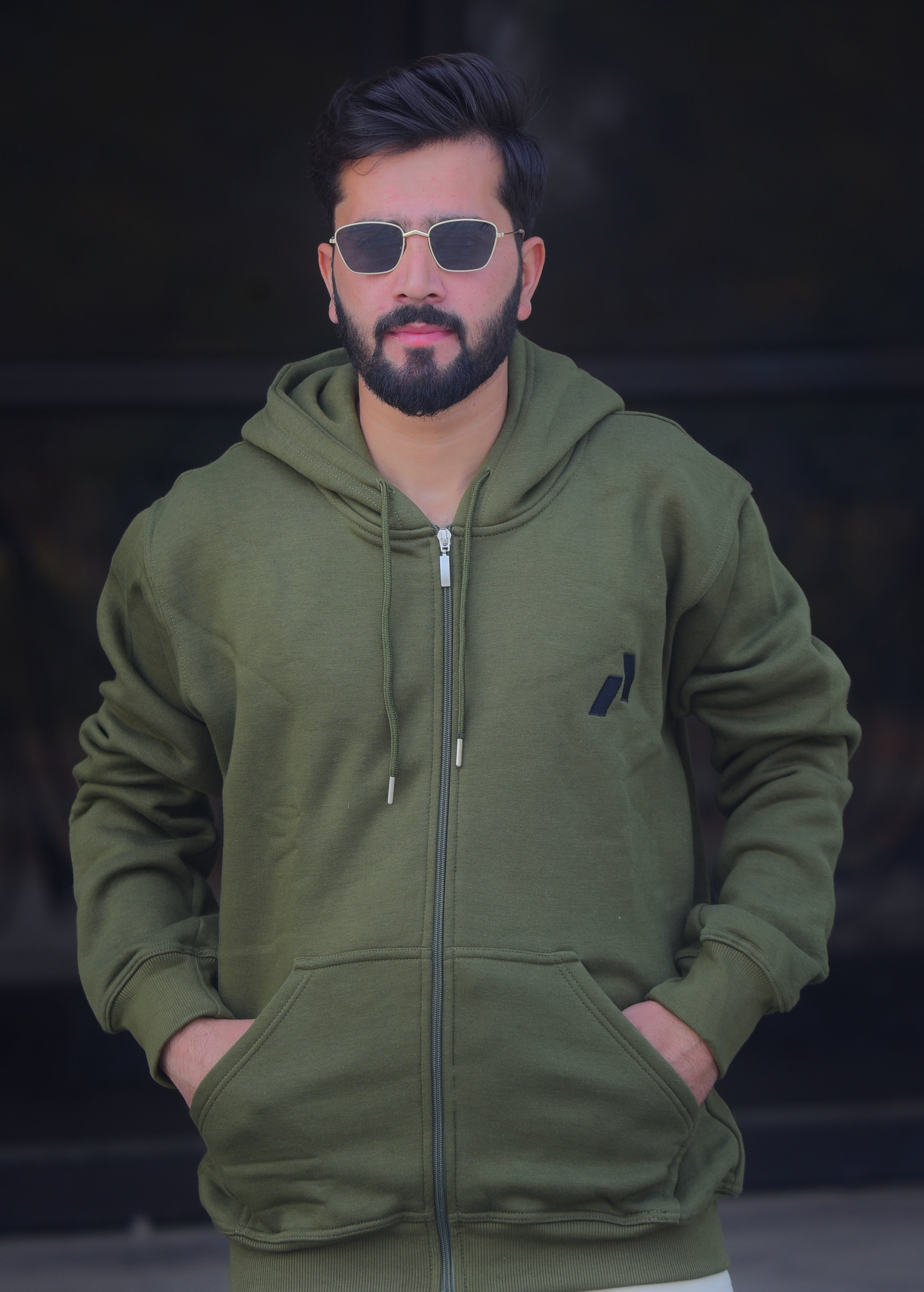 Premium Tracksuit Set – Olive Green