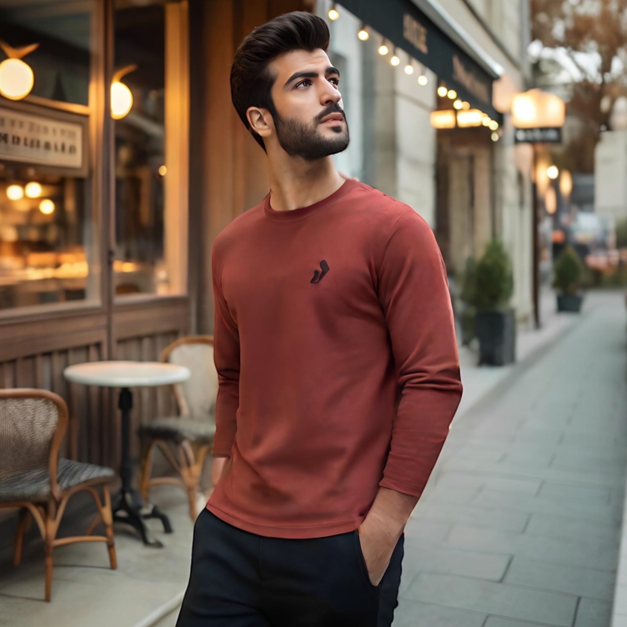 Cozy and Stylish Sweatshirt – Maroon