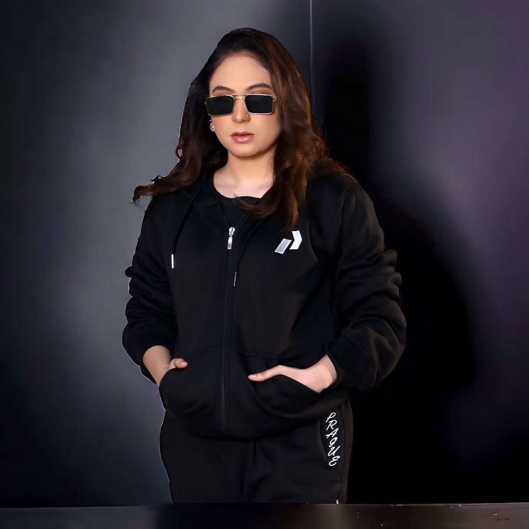 Premium Tracksuit Set – Black